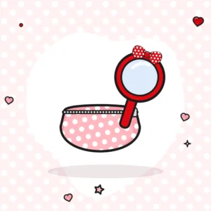 آینه و کیف آرایشی